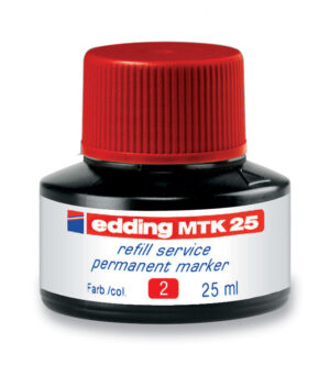 Refil za permanent markere E-MTK 25, 25ml crvena