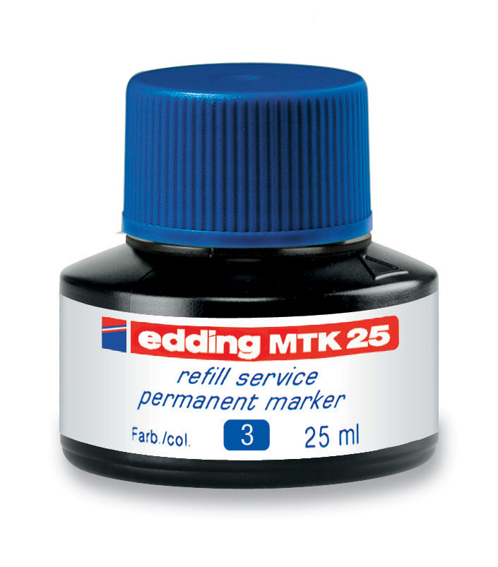 Refil za permanent markere E-MTK 25, 25ml plava