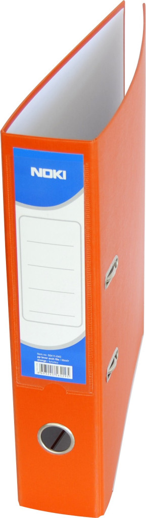 Registrator PVC normal 70mm, sa ojačanjem, A4 narandžasta