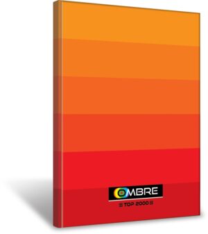Sveska A4 Premium 80 lista Ombre, 70g, margine, karo narandžasta