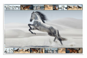 Podloga za sto 550×350 mm, HORSES