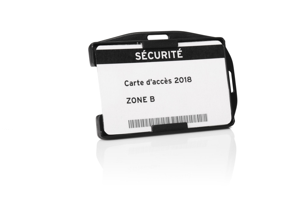 Držač za ID kartice otvoreni dupli, 64x95mm, PP 1/10 crna