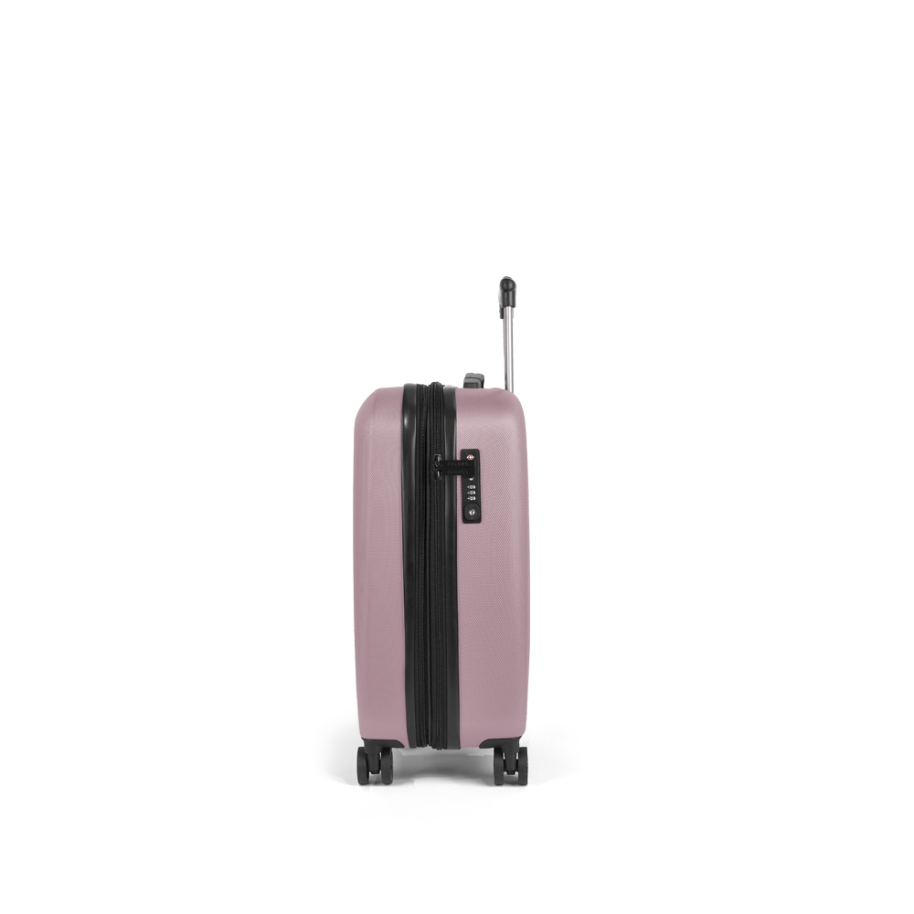 Kofer mali (kabinski) PROŠIRIVI 39x55x21/25 cm  ABS 35,7/42,5l-2,8 kg Paradise XP pastelno roze