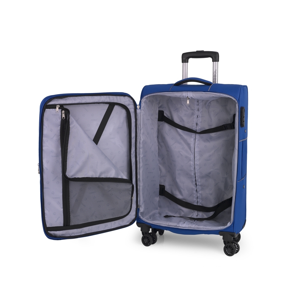 Kofer srednji 42x67x29 cm  polyester 71,3l-3,3 kg Lisboa plava