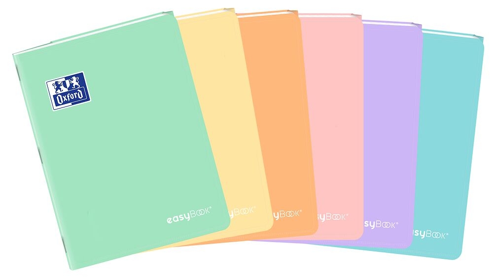 Sveska A4 EasyBook Pastel 60 lista, 90g, optički papir, margine karo