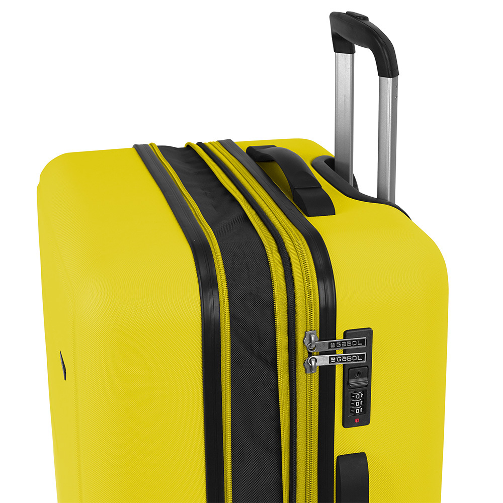 Kofer srednji PROŠIRIVI 47x66x27/31 cm  ABS 70/80,5l-3,6 kg Future žuta