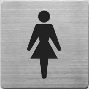 Aluminijumski piktogram samolepljivi – ženski toalet