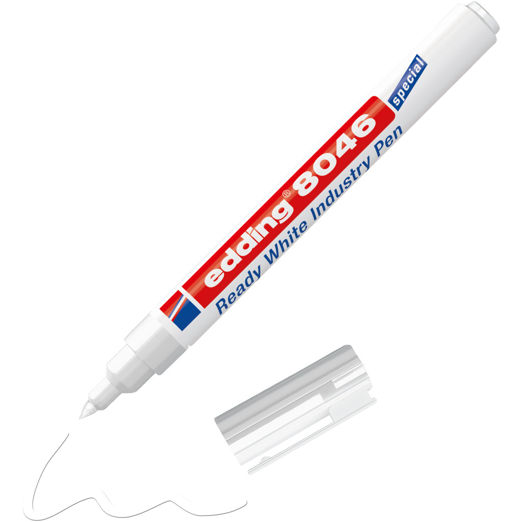 Industrijski marker E-8046 ready white pen 1-3mm bela