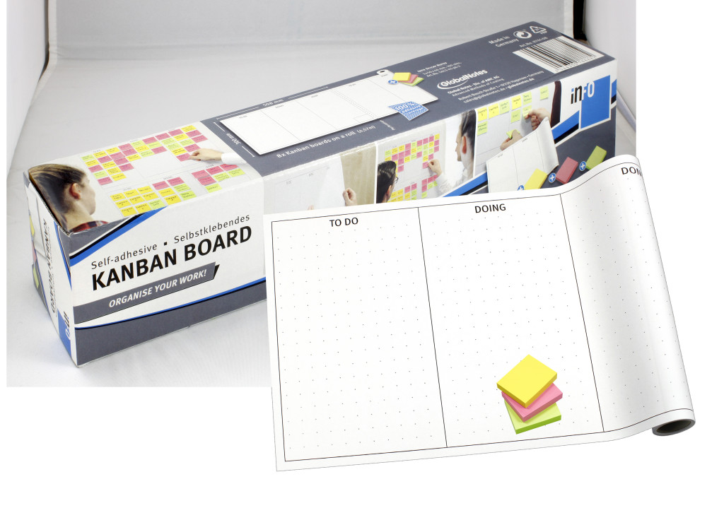 Samolepljivi KANBAN BOARD set u rolni 300mm x 4,57m