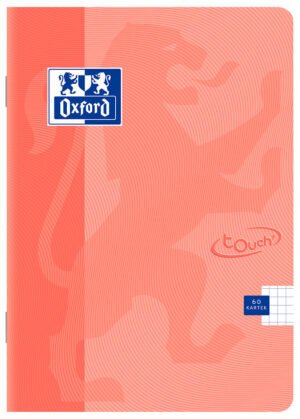 Sveska A5 Oxford soft TP 60 lista Touch Pastel, 90g, optički papir, margine crvena karo