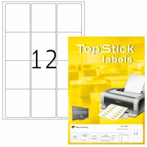 Etikete TOPSTICK 63,5×72 A4/12 1/100