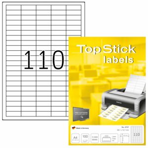 Etikete TOPSTICK 38,1×12,7 A4/110 1/100