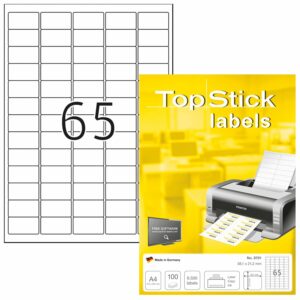 Etikete TOPSTICK 38,1×21,2  A4/65 1/100 zaobljene ivice