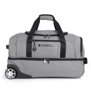 Torba putna sa točkićima 2 odeljka 55x32x29 cm  51l/2,2 kg Canada siva