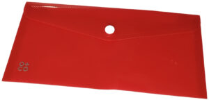 Fascikla pismo DIN lang, 235x120mm, providna crvena