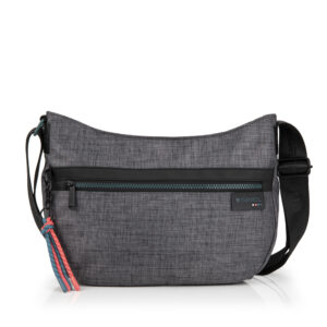 Torba na rame ženska 32x25x10 cm Shani siva