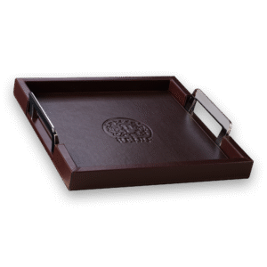 Četvrtasti poslužavnik od kože