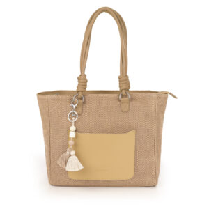 Torba na rame ženska 32x29x12 cm Dolce žuta